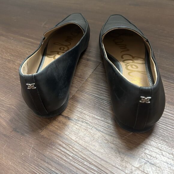 Sam Edelman Emelie Square Toe Loafers Flats Slip Soft Black Leather Womens 10 - Picture 3 of 11